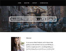 Tablet Screenshot of alleahfriedrichs.com